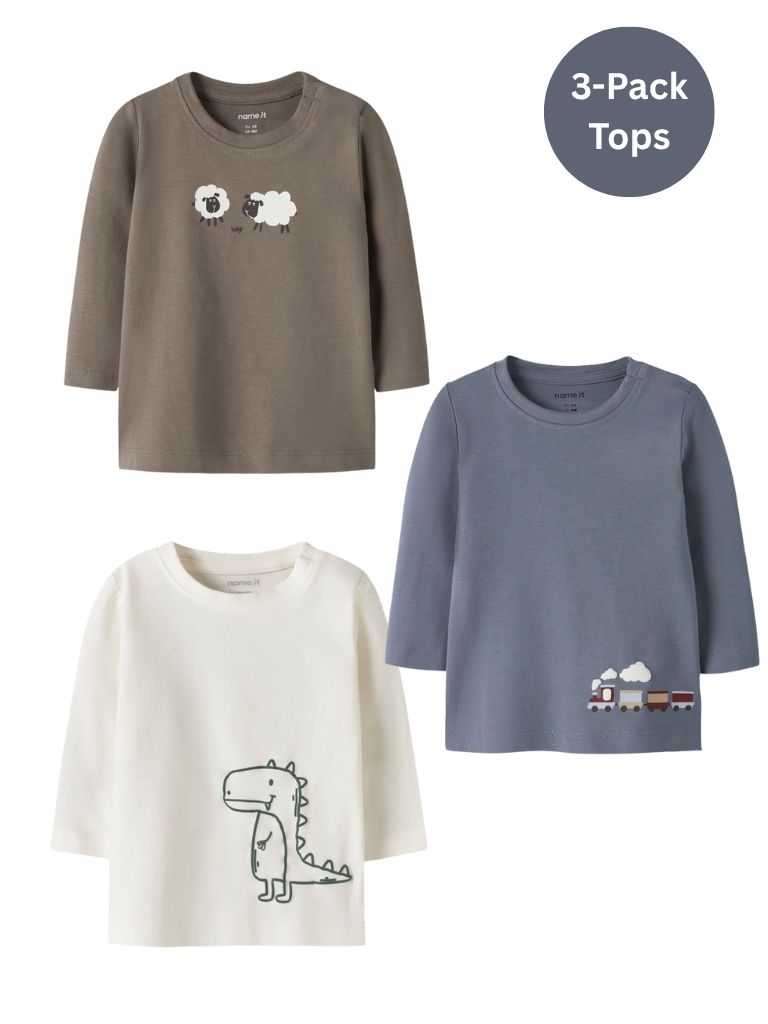 Name it Baby Boy 3-Pack Tops