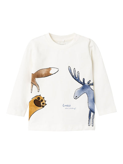 Baby Boy Animal Print Top & Corduroy Pants Set