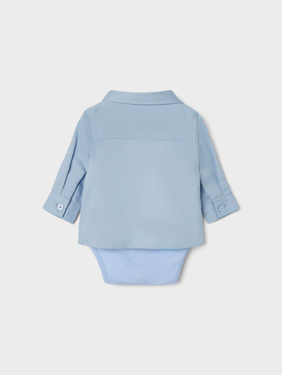 Name it Baby Boy Cotton Shirt & Body Suit with Bow Tie