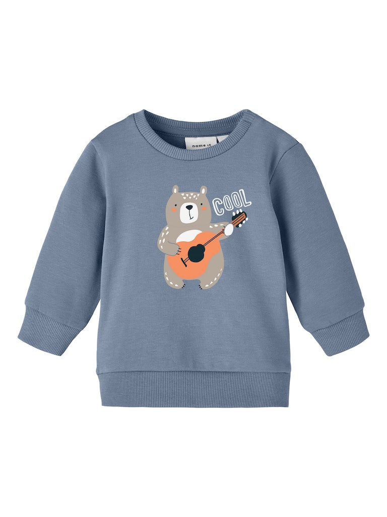 Name it Baby Boy Bear Print Sweatshirt