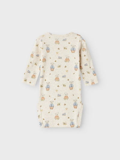 Name it Baby Boy Cream Bodysuit - Teddy Bear