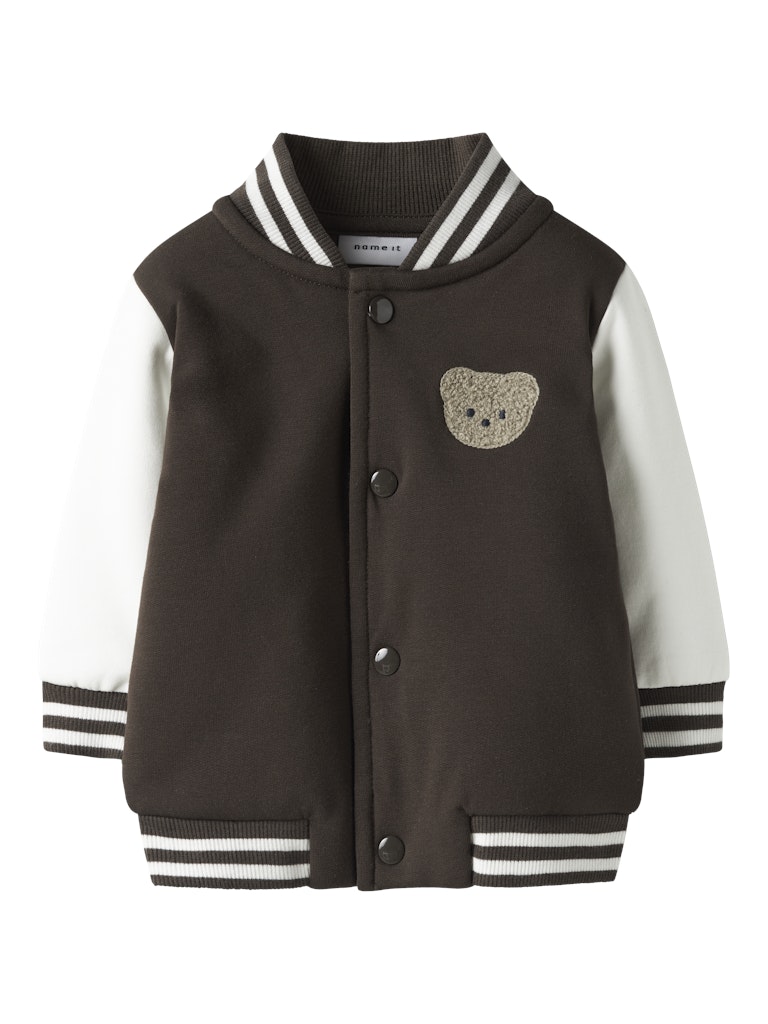 Name it Baby Boy Sweat Cardigan - Brown Teddy