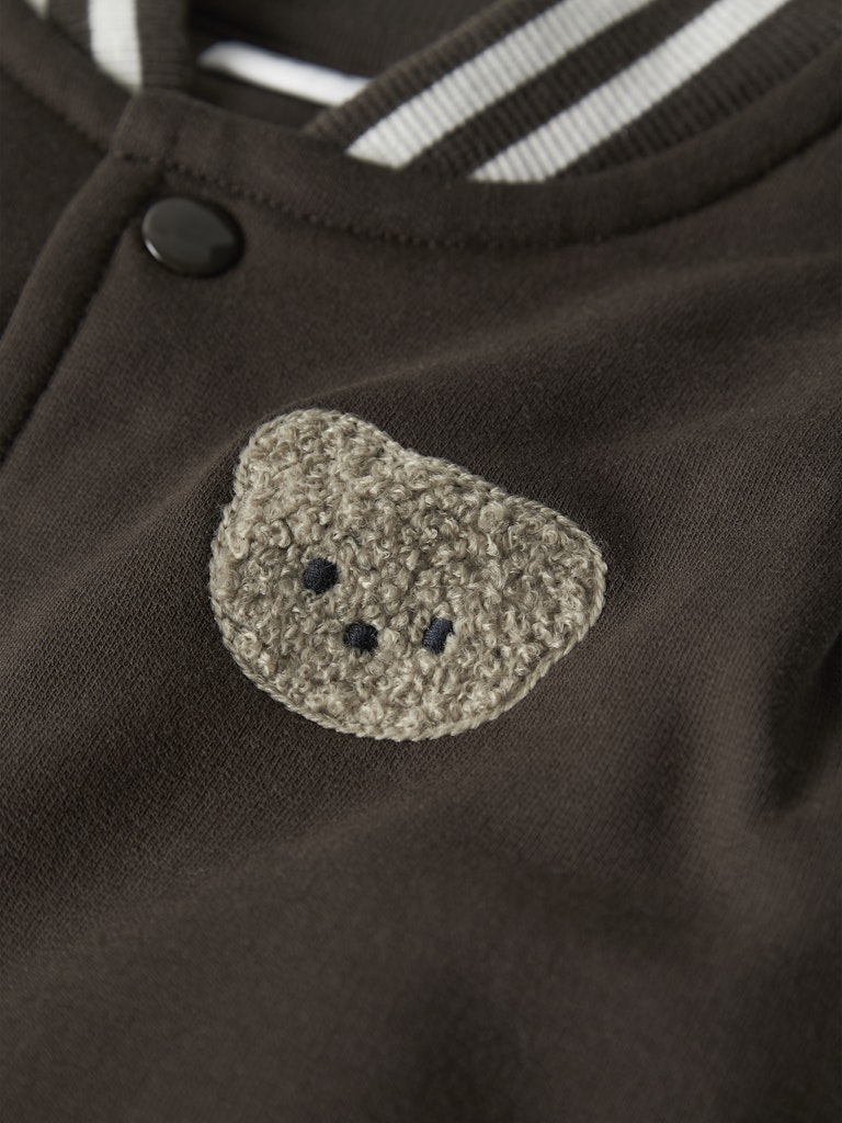 Name it Baby Boy Sweat Cardigan - Brown Teddy