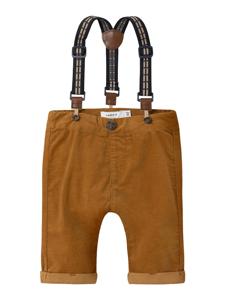 Baby Boy 2-Piece Corduroy Pants with Body Top