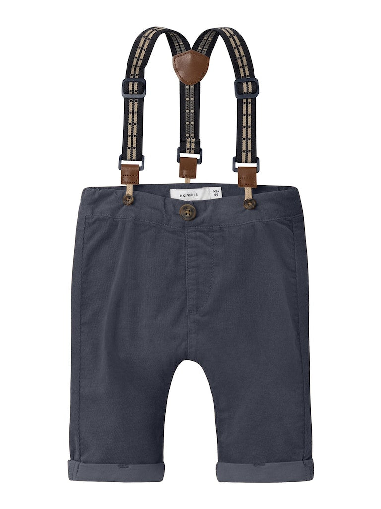Baby Boy Animal Print Top & Corduroy Pants Set