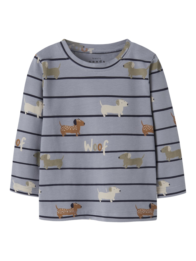 Name it Baby Boy 2-Piece Dungaree Set - Mustard Dogs