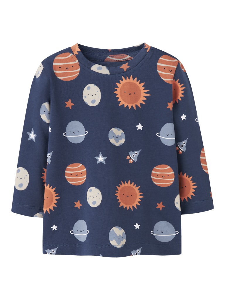 Name it Baby Boy 2-Piece Dungaree Set - Stars and Space