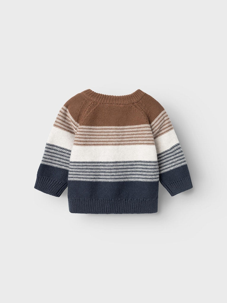 Name It Baby Boy Stripy Knitted Cardigan