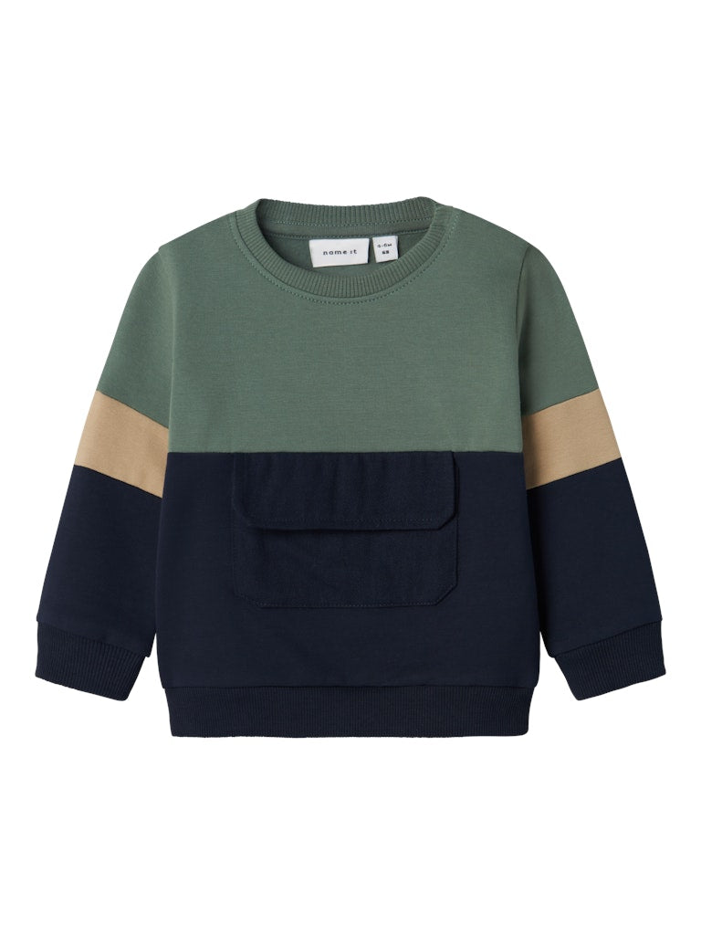 Name it Baby Boy Sweatshirt and Jogger Set - Green