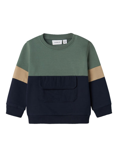 Name it Baby Boy Sweatshirt and Jogger Set - Green