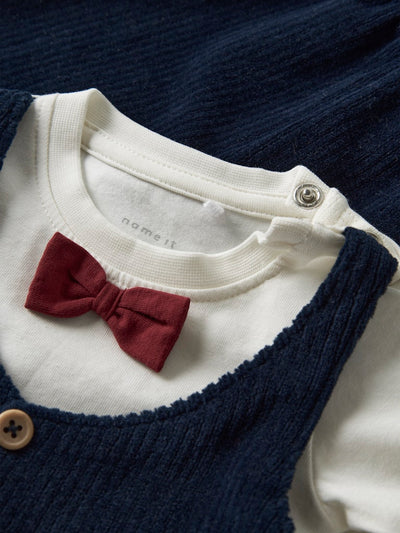 Name It Baby 2-Piece Set with Waistcoat, Trousers & Bow Tie