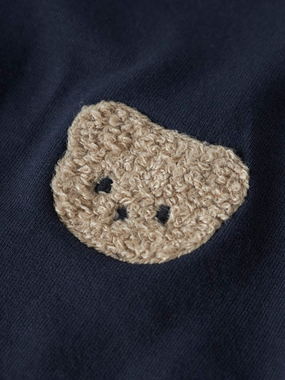 Name it Baby Boy Sweat Cardigan - Navy Teddy