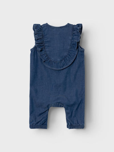 Name it Baby Girls Soft Denim Romper