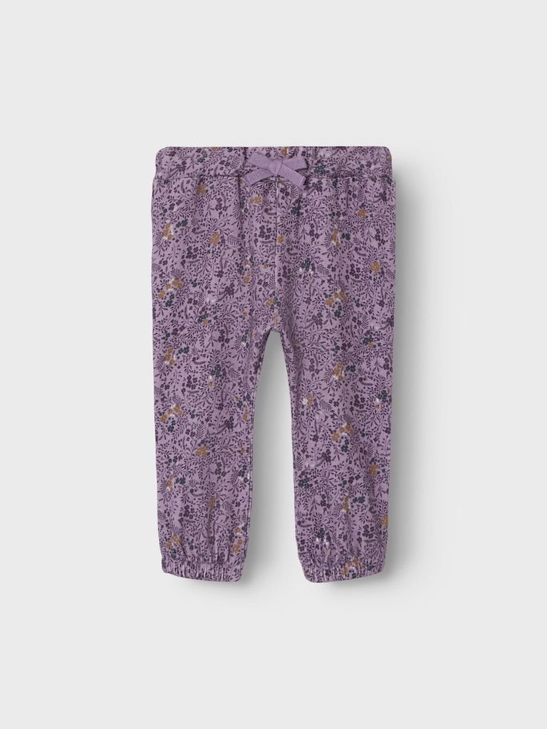 Name it Baby Girl Floral Pants with Adjustable Waist