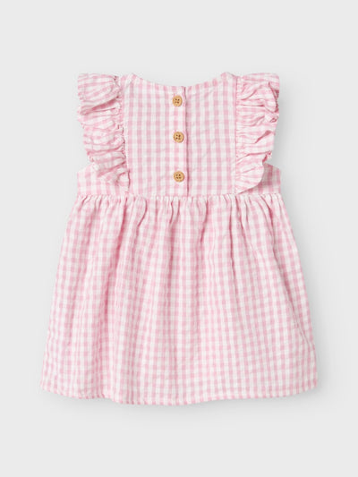 Baby Girl Soft Cotton Gingham Sleeveless Dress