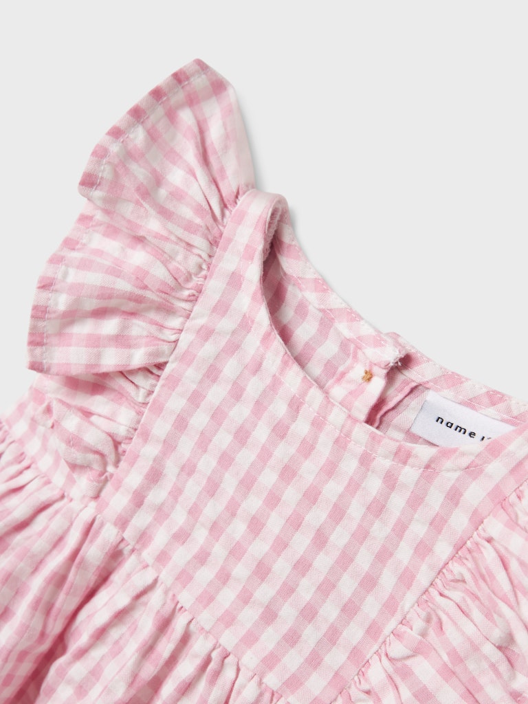 Baby Girl Soft Cotton Gingham Sleeveless Dress