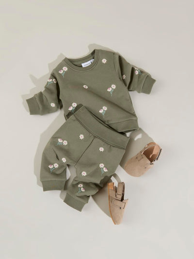 Name it Baby Girl 2-Piece Daisy Set - Basil