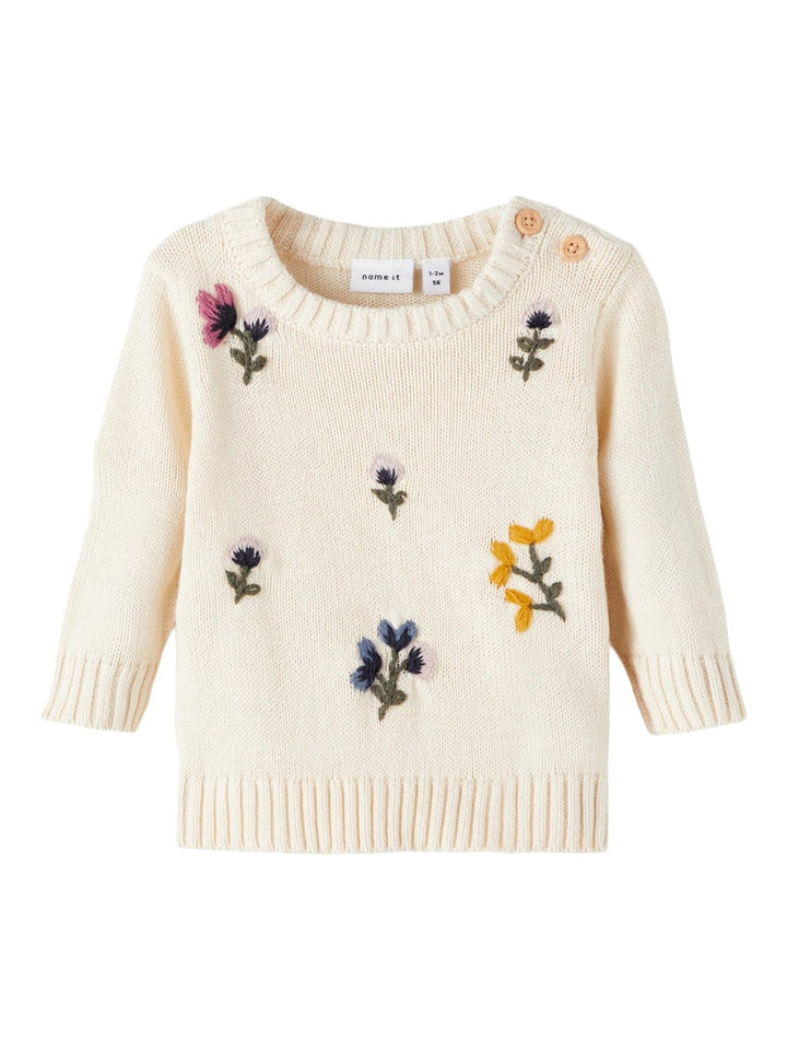 Baby girl cream sweater online