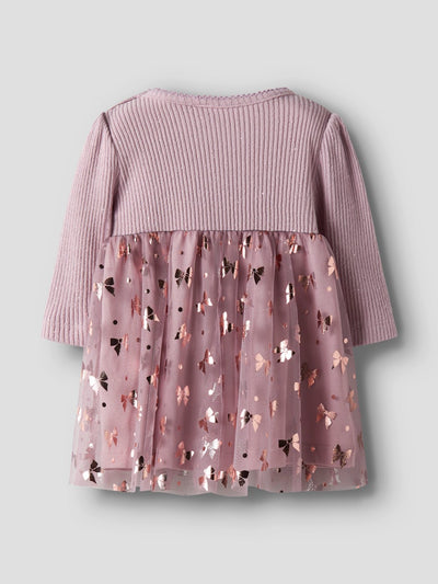 Name It Baby Girl Lilac Tulle Dress - Shining Bow