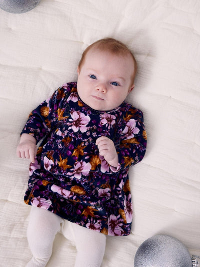Name it Baby Girl Floral Velvet Dress