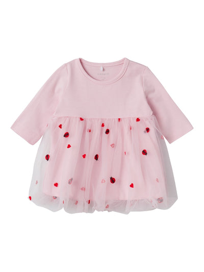 Name It Baby Girl Pink Tulle Dress - Ladybirds
