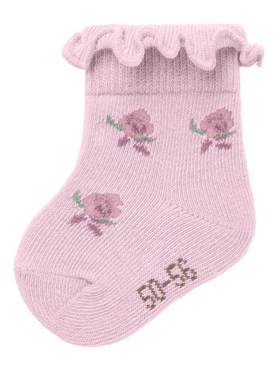 Name it Baby Girl Floral Socks with Frilly Cuff