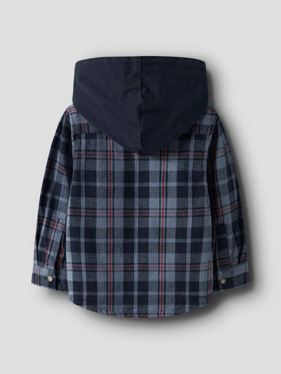 Name it Boys Hooded Check Shirt Shacket