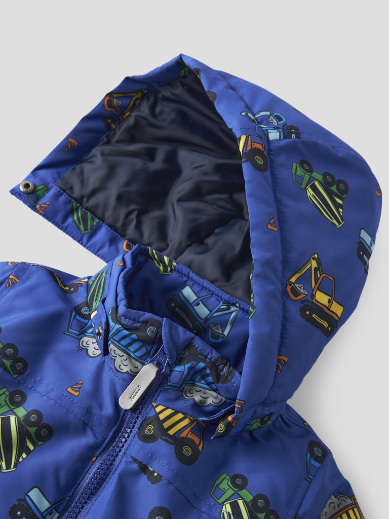 Name it Mini Boy Padded Winter Jacket - Trucks