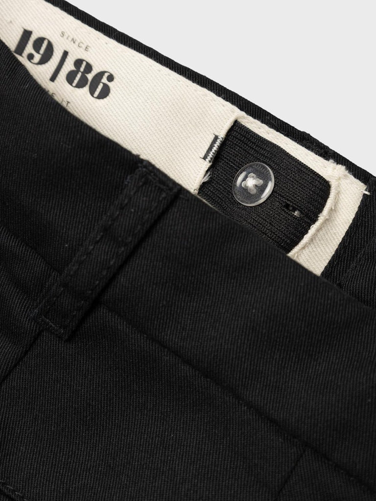 Name It Boys Black Chino Pants