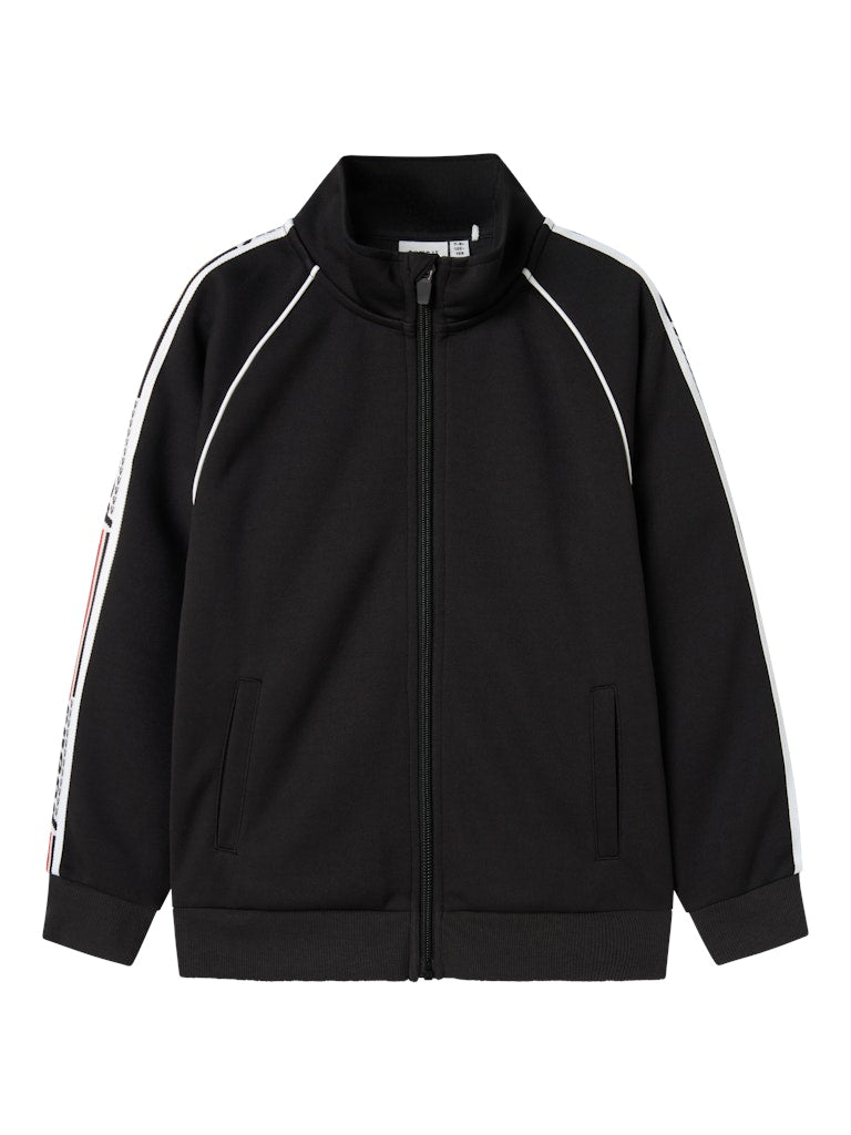Name it Boys Sporty Black Zip-Up Sweatshirt