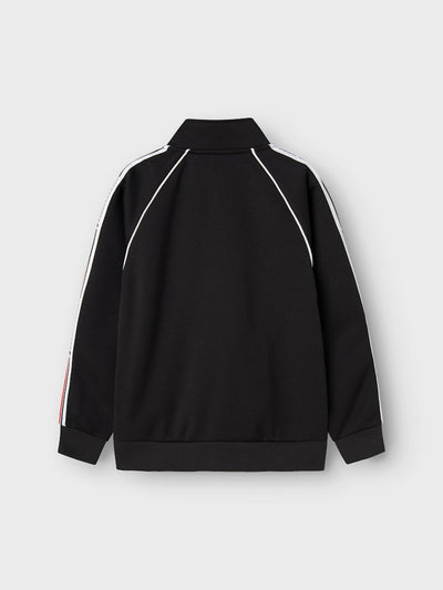 Name it Boys Sporty Black Zip-Up Sweatshirt