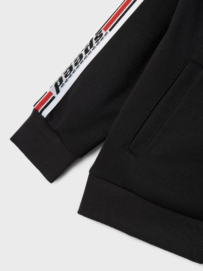 Name it Boys Sporty Black Zip-Up Sweatshirt