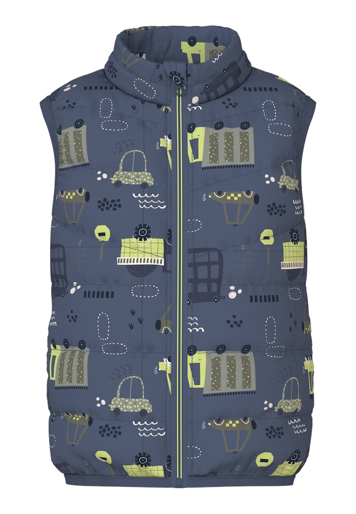 Name it Mini Boy Gilet - Cars and Trucks