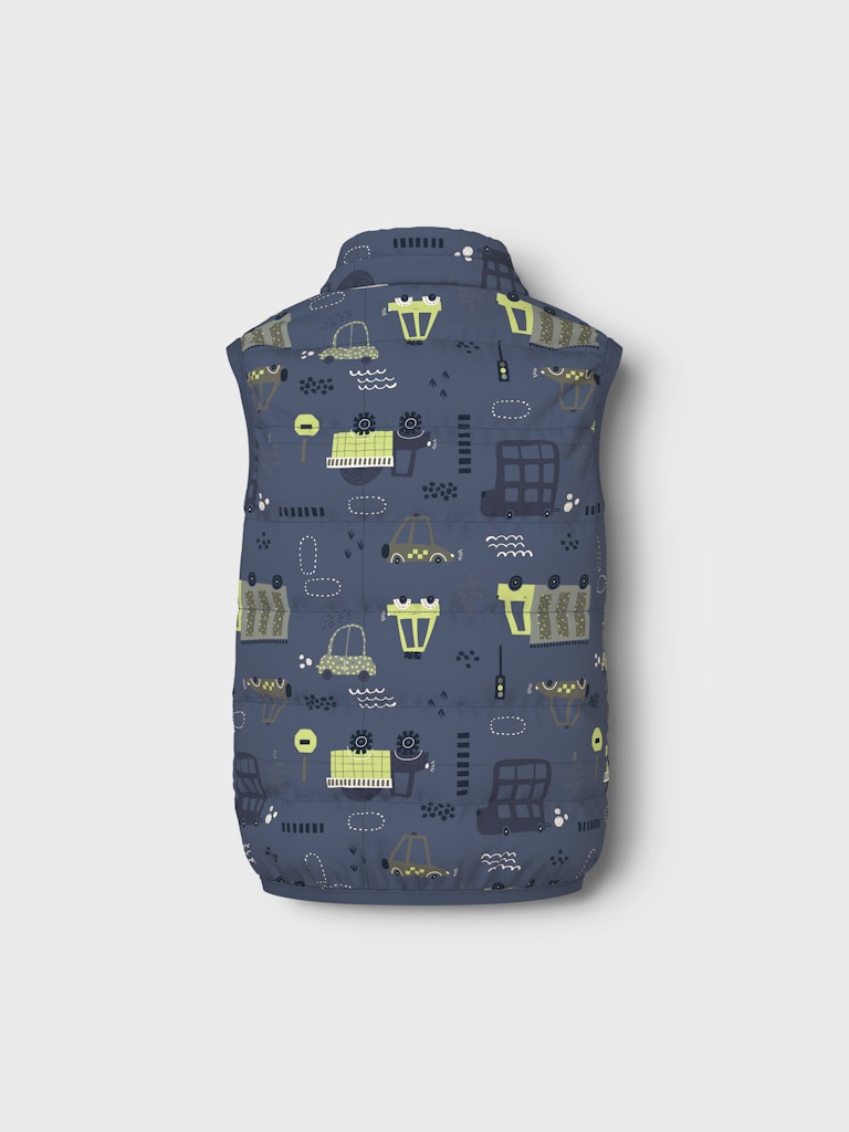 Name it Mini Boy Gilet - Cars and Trucks