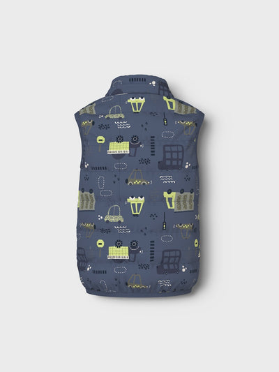 Name it Mini Boy Gilet - Cars and Trucks