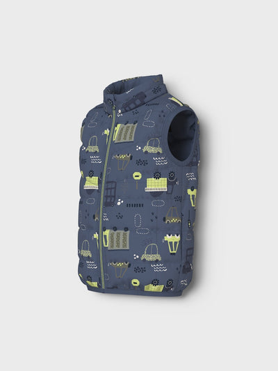Name it Mini Boy Gilet - Cars and Trucks