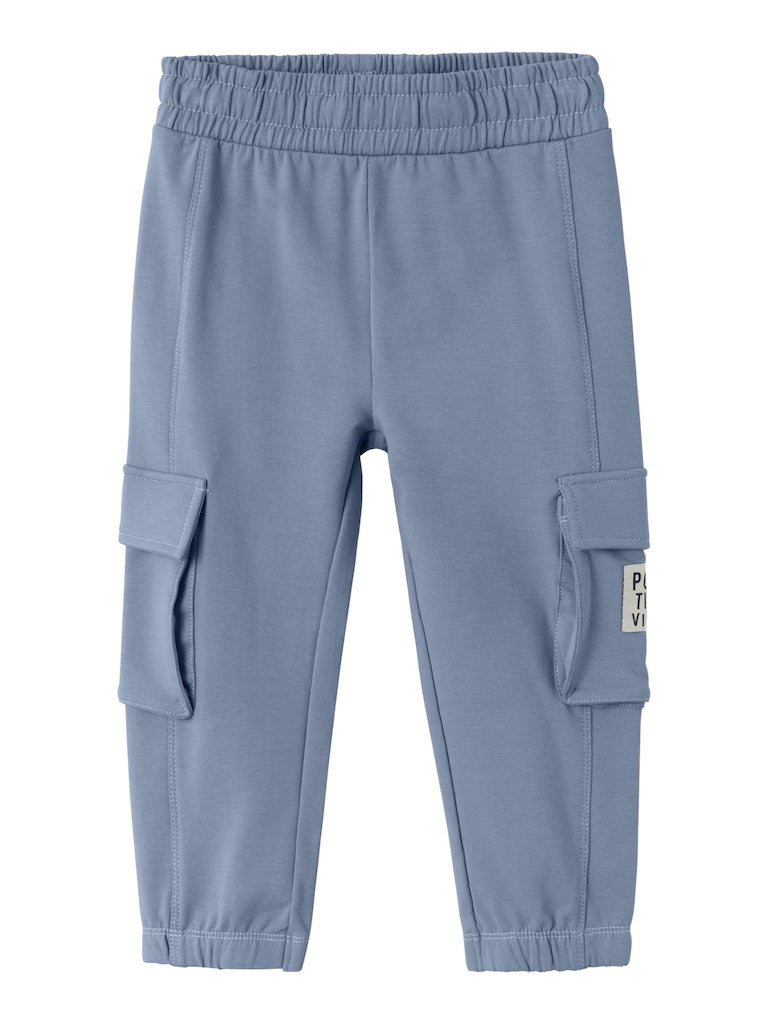 Name it Mini Boys Cargo Sweatpants - Blue