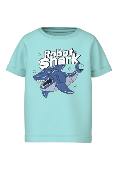 Name it Mini Boys Graphic Print T-Shirt - Sharks