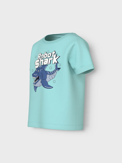 Name it Mini Boys Graphic Print T-Shirt - Sharks