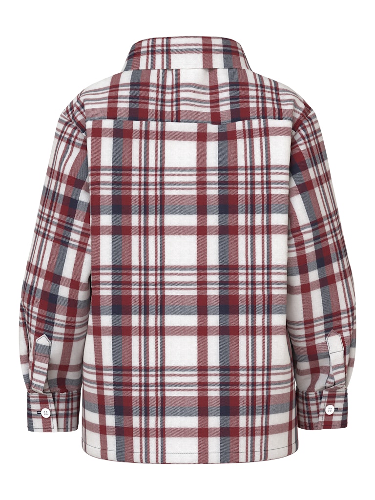 Name it Boys Wine Check Cotton Shirt