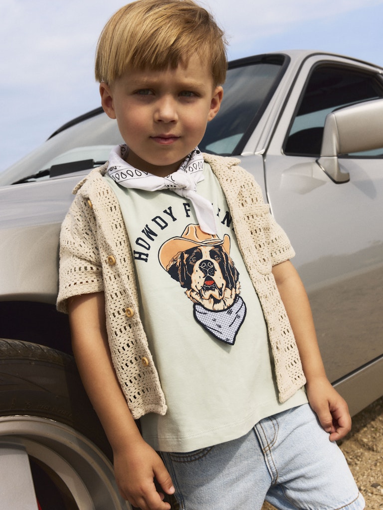 Name it Mini Boys 3D Cowboy Print T-Shirt