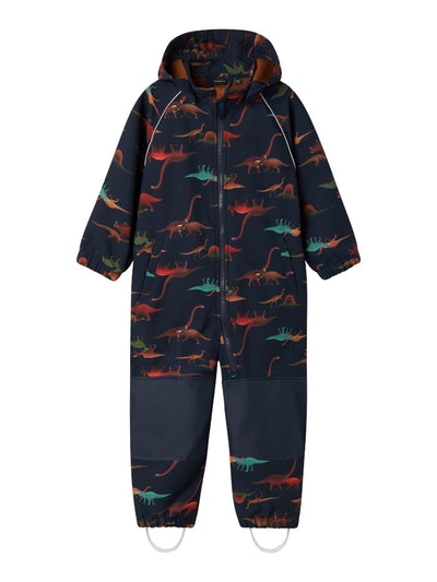 Name it Boys ALL-IN-ONE Outdoor Winter Rain Suit - Navy Dinosaur