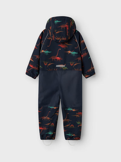 Name it Boys ALL-IN-ONE Outdoor Winter Rain Suit - Navy Dinosaur