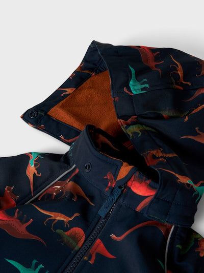Name it Boys ALL-IN-ONE Outdoor Winter Rain Suit - Navy Dinosaur