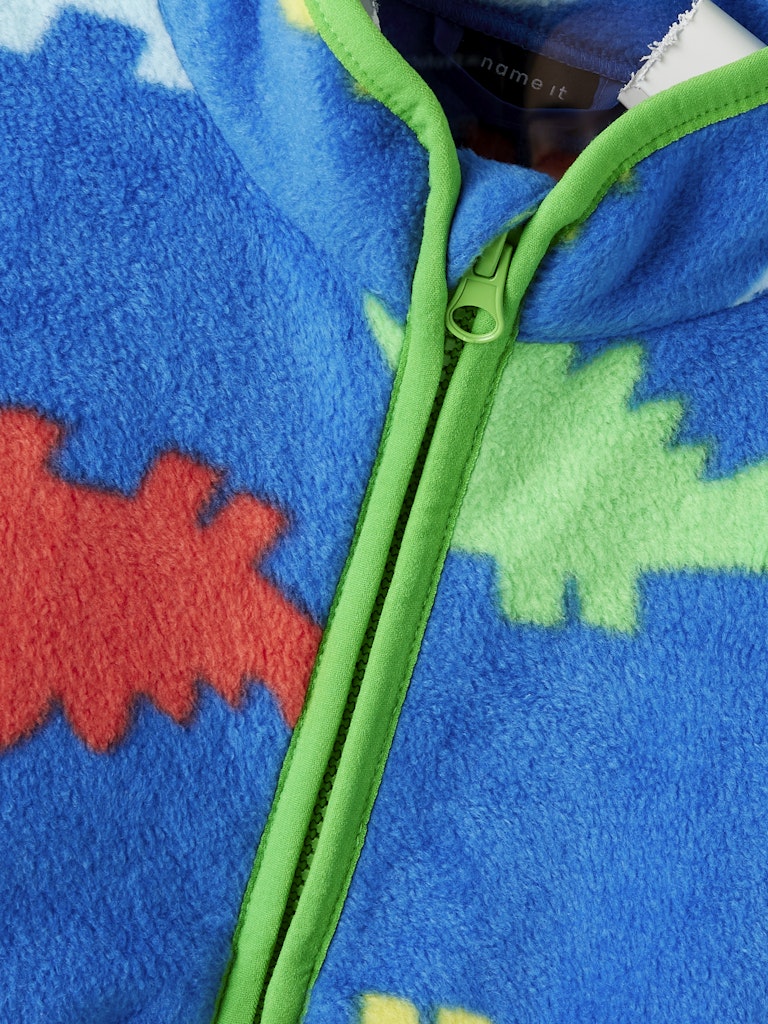 Name it Toddler Boy Dinosaur Fleece Zip-Up Cardigan