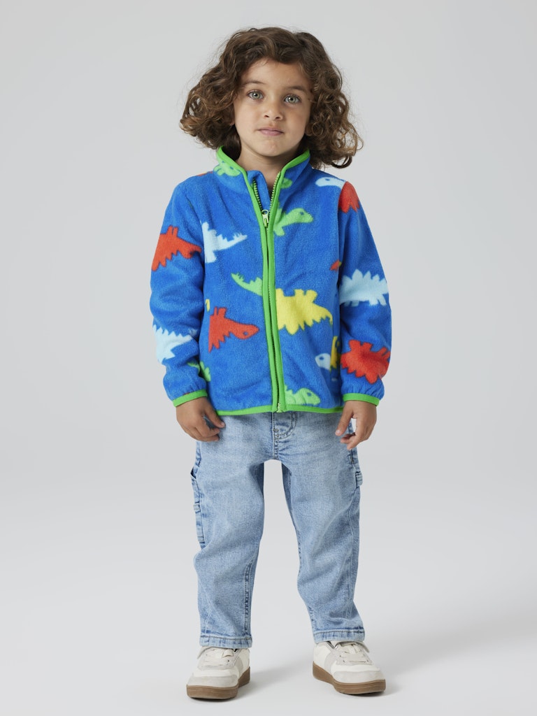 Name it Toddler Boy Dinosaur Fleece Zip-Up Cardigan