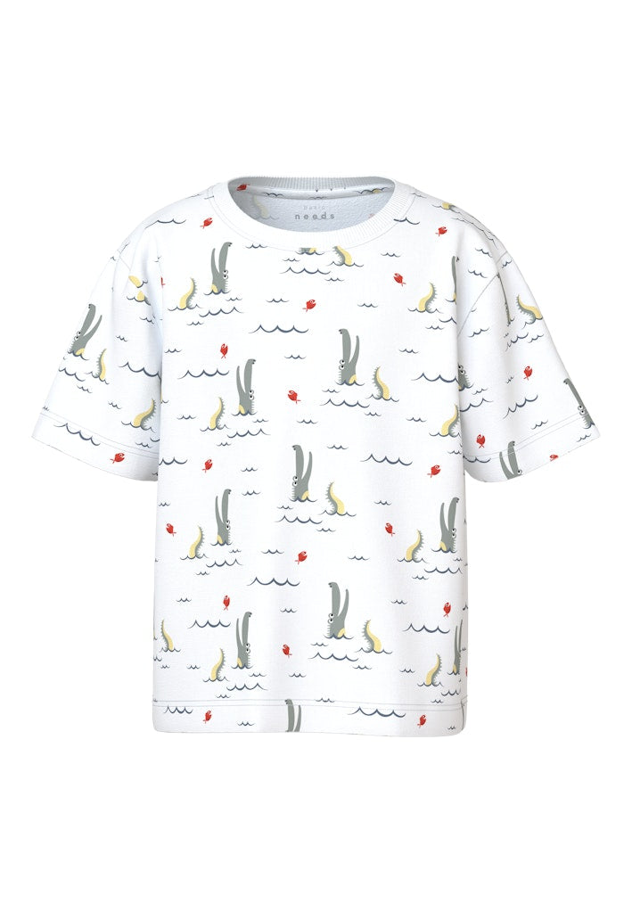 Name it Mini Boys Graphic Print T-Shirt - Crocodile