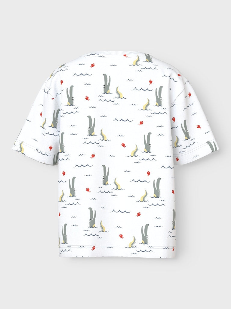 Name it Mini Boys Graphic Print T-Shirt - Crocodile