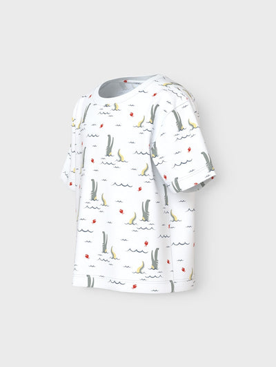 Name it Mini Boys Graphic Print T-Shirt - Crocodile