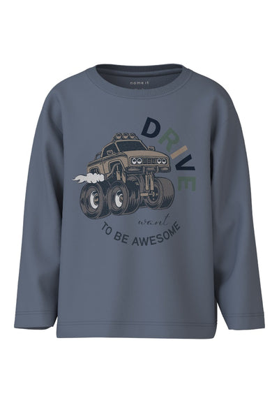 Name it Mini Boys Graphic Print Top - Trucks